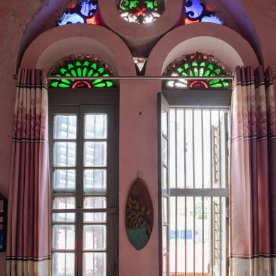 2. Trochoidal Window In The Old Building From Inside A Room
