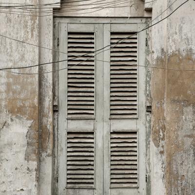 3. French Louvered Wooden Window At Old Wing 1