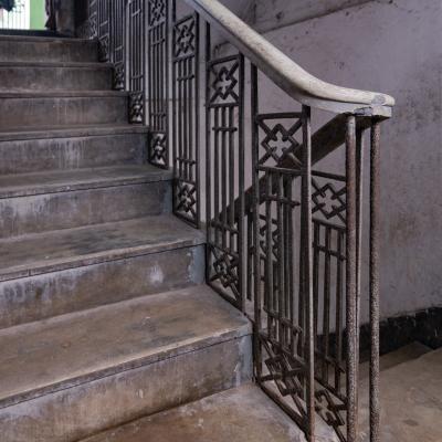 16 Decorative Cast Iron Railings At Staircases Courtyard At The Extended Wing